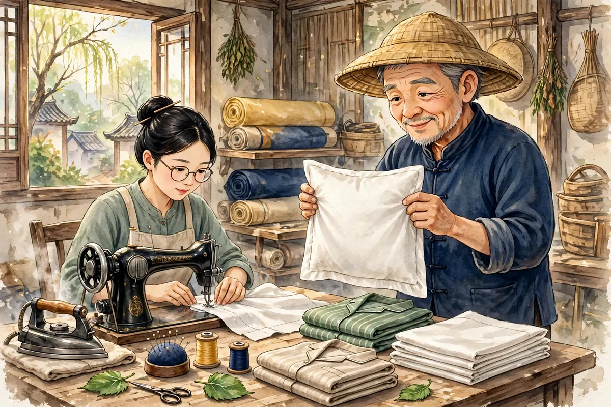 Sewing silk products